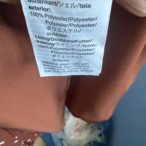 Madewell Police Dot Mini Dress in Brown Size M Medium Smocked Waist - Picture 8 of 9